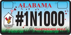 RMH License Plate AL.REV- 1N1000