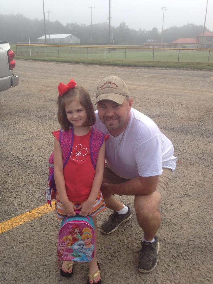 Kinley and her dad