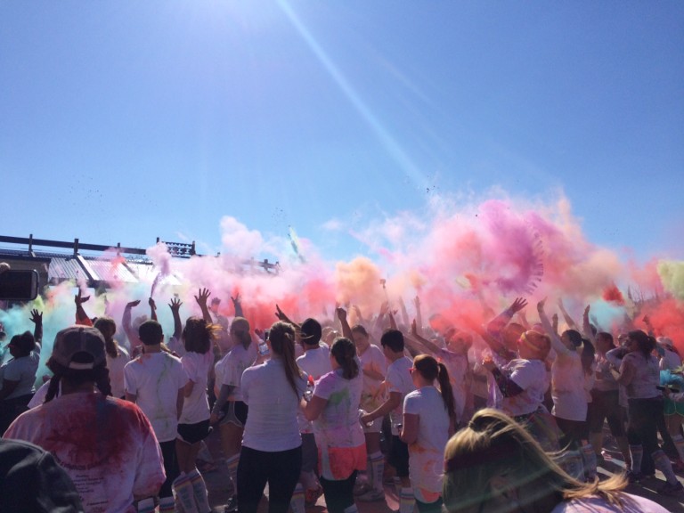 Throwing Color in the Air