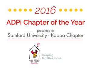 ADPi Chapter of the Year 2016