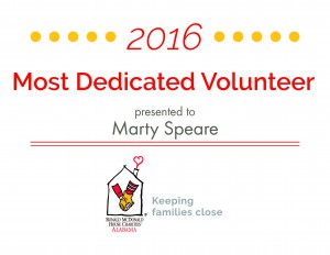 Most Dedicated Volunteer 2016