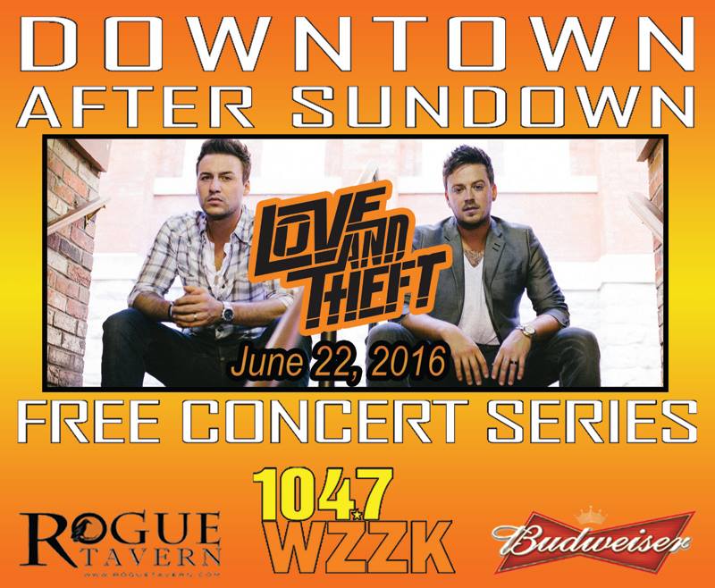 Downtown After Sundown with Love and Theft poster
