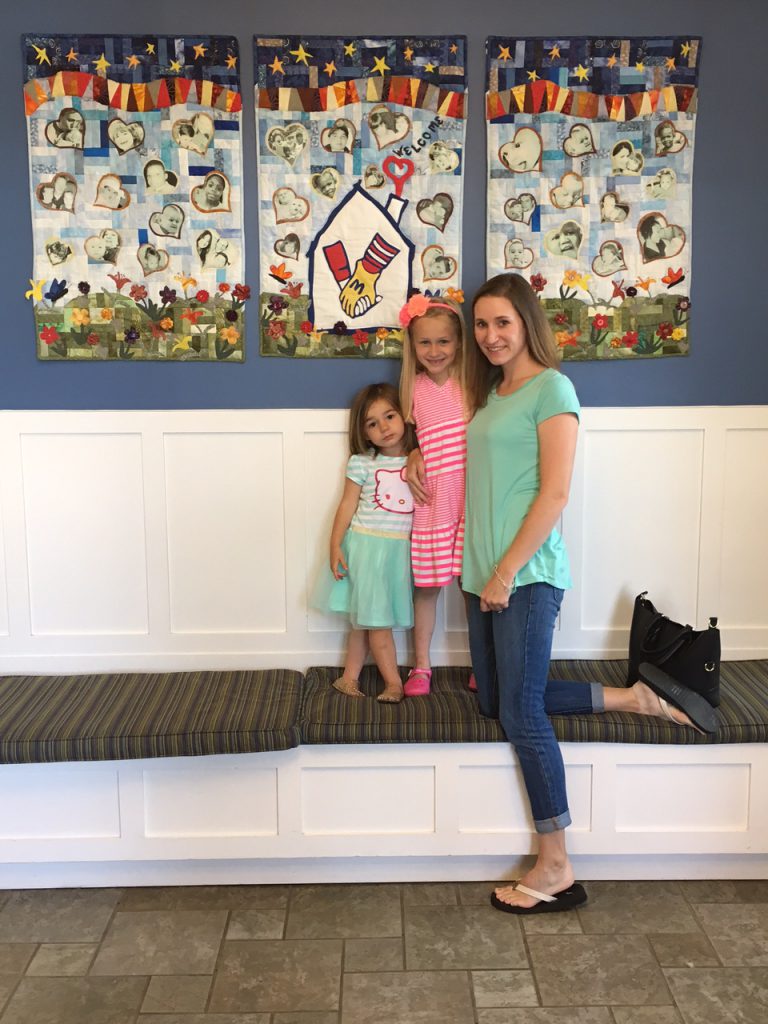 Jenna, Abbey and Mom Ashley