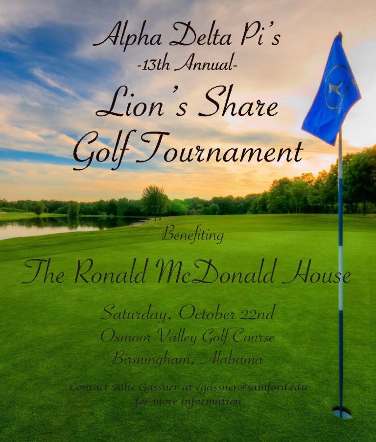 ADPi Golf Tournament flier