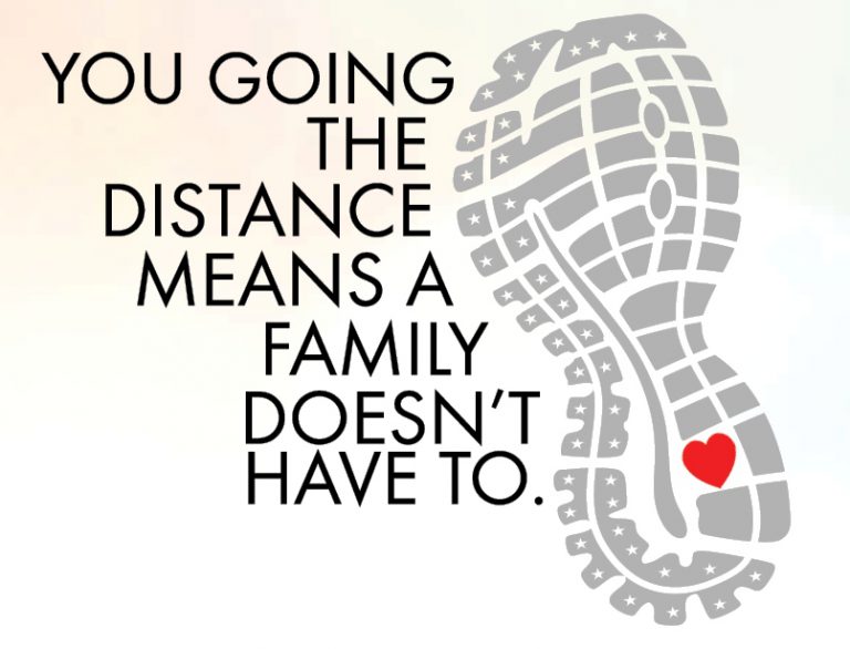 Going the distance for families logo