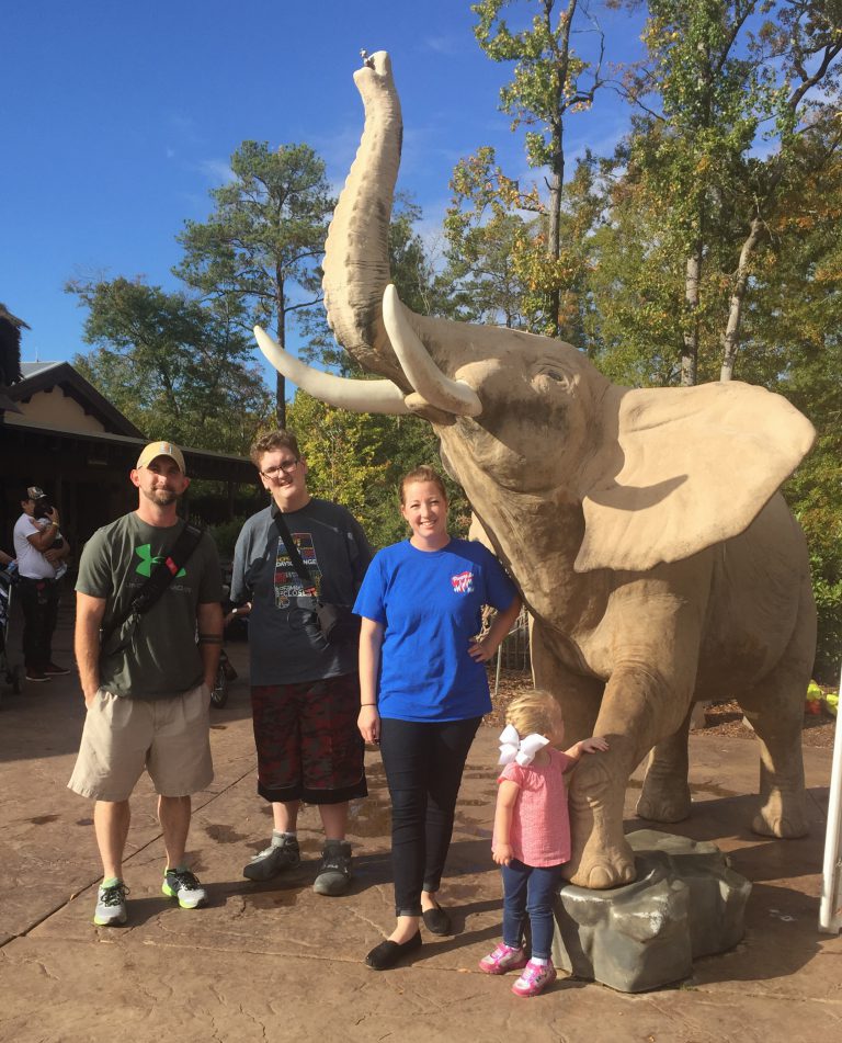 Nicholas and his family enjoy a trip to the zoo