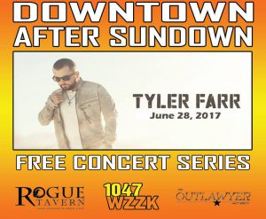 Downtown After Sundown flier Tyler Farr