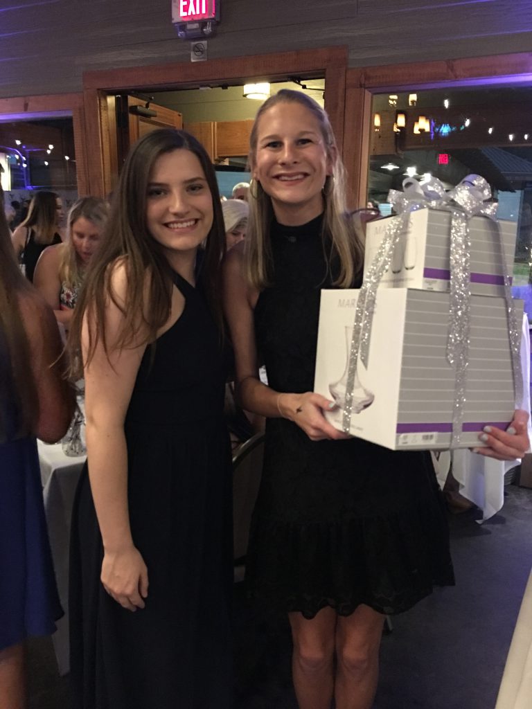 Abbey Lauterbach (right) at Gala for Giving