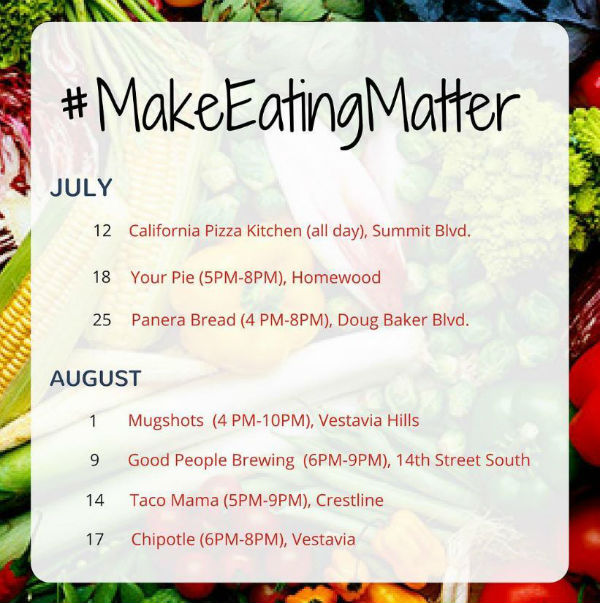 Make Eating Matter schedule