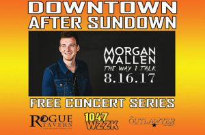 Downtown After Sundown poster with Morgan Wallen