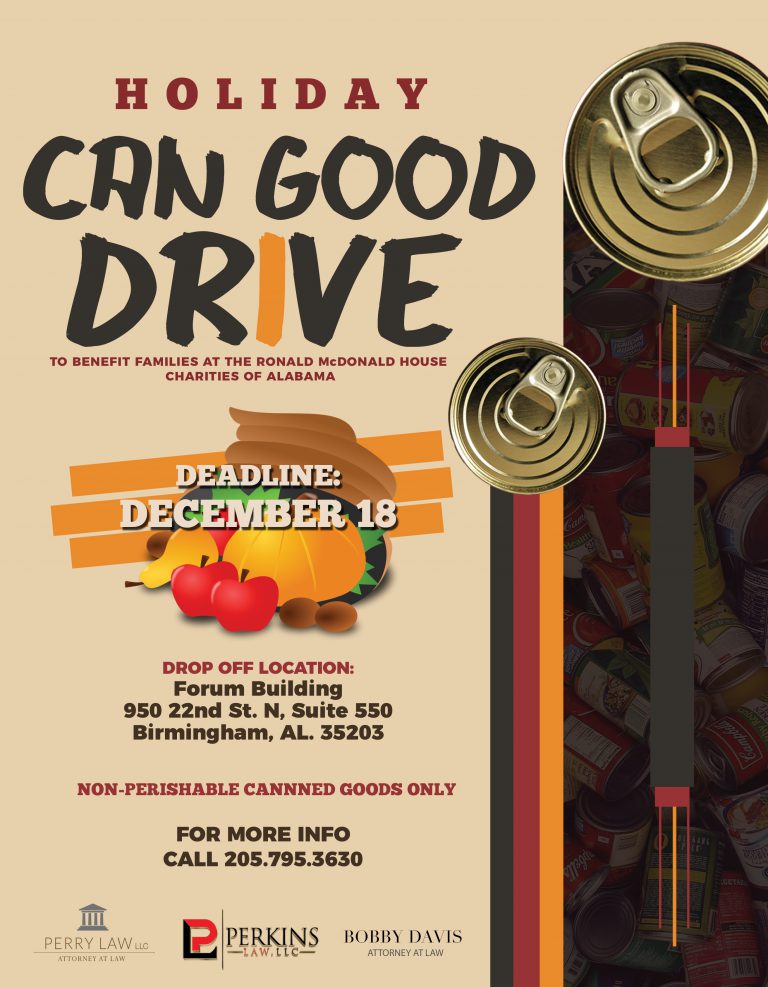 Holiday Canned Good Drive Flyer