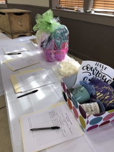 Local businesses and chapter members donated items for the Night for Ronald silent auction.