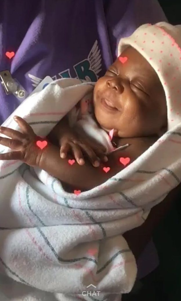 D'Niah with hearts. Source: Family Photo