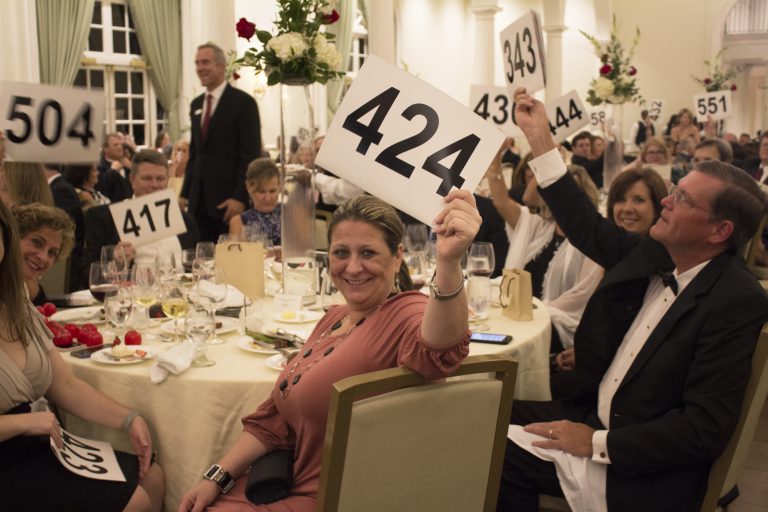 Guests bid at the 16th Annual Heart of the House Gala