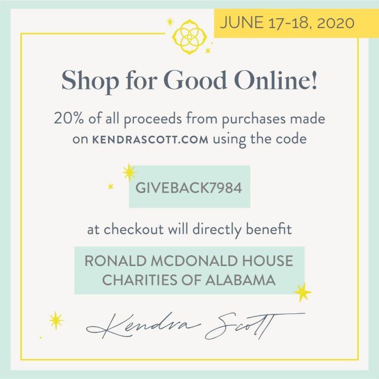 Kendra Scott June 17-18 Give Back