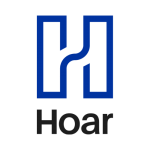 Blue letter H with the word Hoar underneath