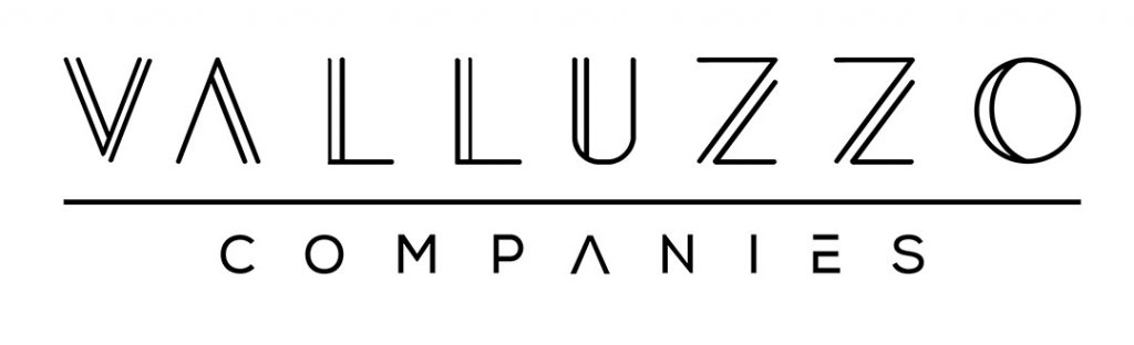Logo spells Valluzzo Companies