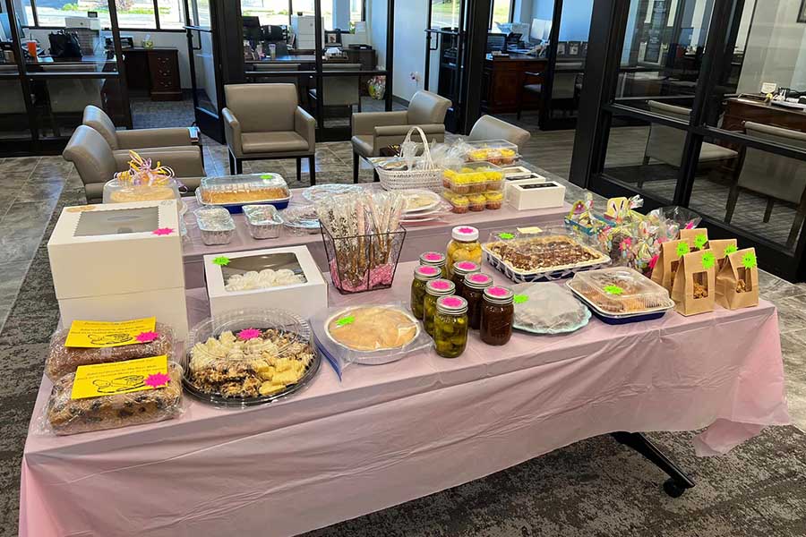 A table full of baked goodies