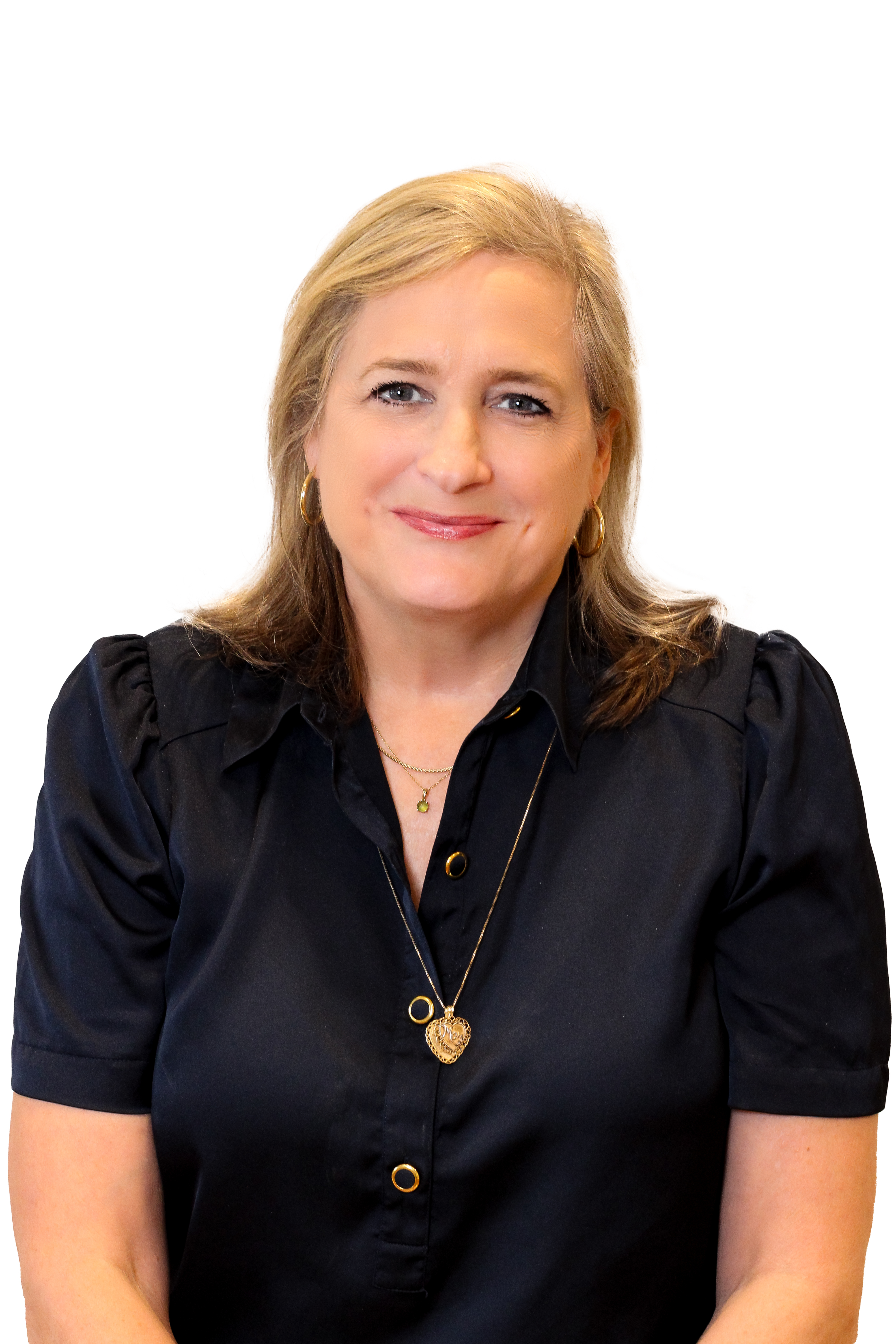 A woman poses for a photo