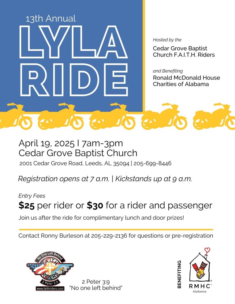 13th Annual Lyla Ride: Benefiting RMHC of Alabama